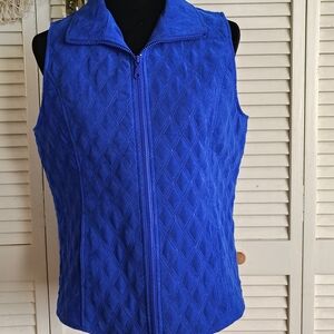 Nomadic Traders Royal Blue Quilted Zip Vest Size S – Like New